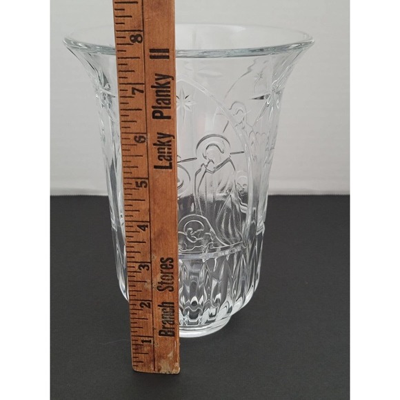 2 Pc Nativity Christmas Hurricane Candle Holder - Picture 5 of 9